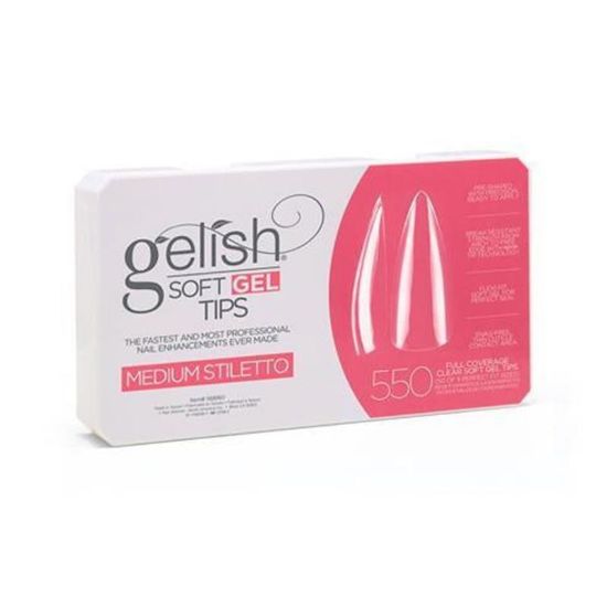 Picture of GELISH SOFT GEL TIPS - MEDIUM STILETTO 550 CT