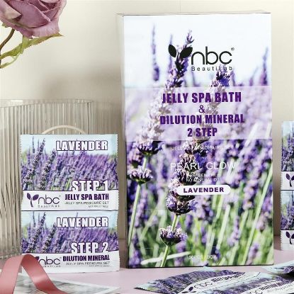 Picture of NBC JELLY SPA BATH & DILUTION MINERAL 2 STEP LAVENDER 30PCS