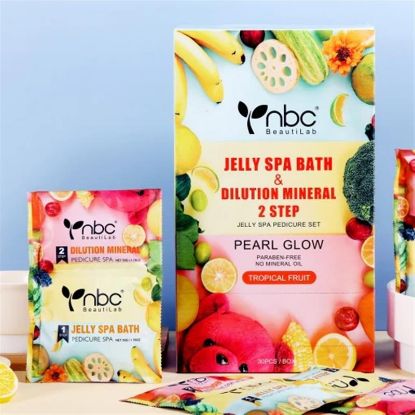 Picture of NBC JELLY SPA BATH & DILUTION MINERAL 2 STEP TROPICAL FRUIT 30PCS