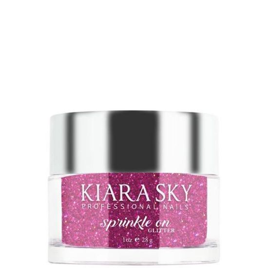 Picture of KIARA SKY SP263 SPRINKLE ON GLITTER FLUSHIA SHOCK  1OZ