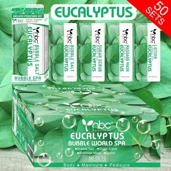 Picture of NBC DELUXE PEDICURE KIT EUCALYPTUS CASE OF 50 KITS