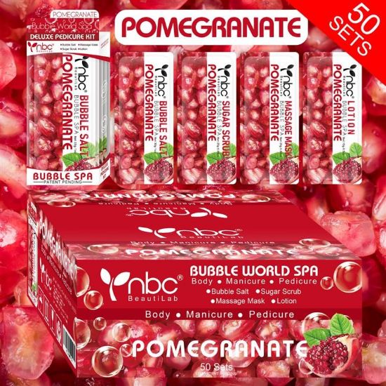 Picture of NBC DELUXE PEDICURE KIT POMEGRANATE CASE OF 50 KIT