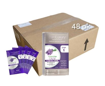 Picture of BARE LUXURY DELUXE SPA PEDICURE KIT CALM LAVENDER AND SAGE CASE OF 48 PACK