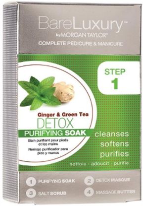 Picture of BARE LUXURY DELUXE SPA PEDICURE KIT DETOX GINGER AND GREEN TEA SINGLE PACK