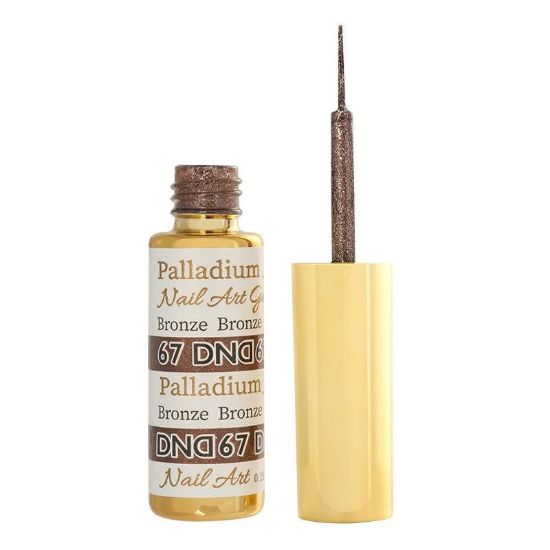 Picture of DND GEL NAIL ART PALLADIUM LINER #67 BRONZE