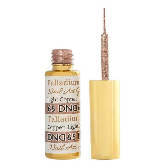 Picture of DND GEL NAIL ART PALLADIUM LINER # LIGHT BRONZE