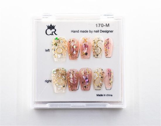 Picture of CROWN HAND PAINTED PRESS-ON NAILS - STYLE 170