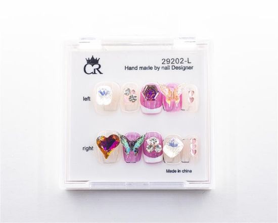 Picture of CROWN HAND PAINTED PRESS-ON NAILS - STYLE 29202