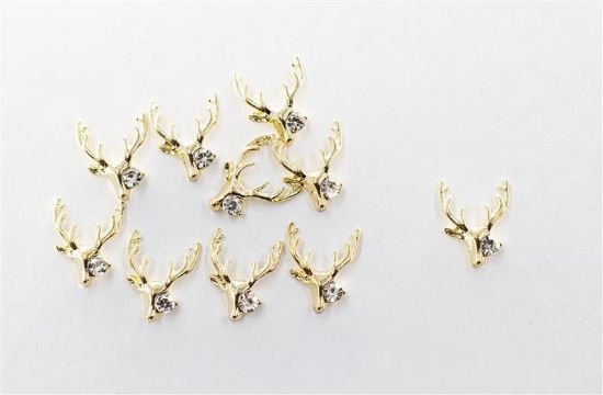 Picture of LARGE GOLD REINDEER CHARMS