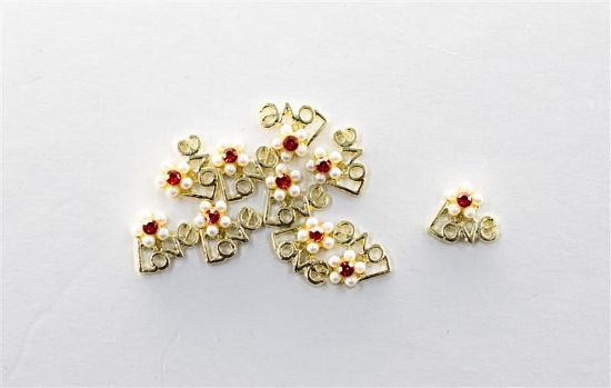 Picture of LOVE WITH WHITE FLOWER CHARMS