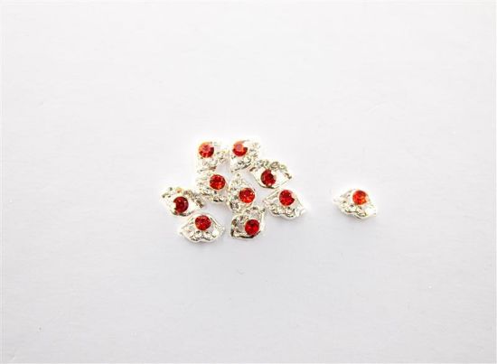 Picture of MINI LIP WITH RED STONE CHARMS