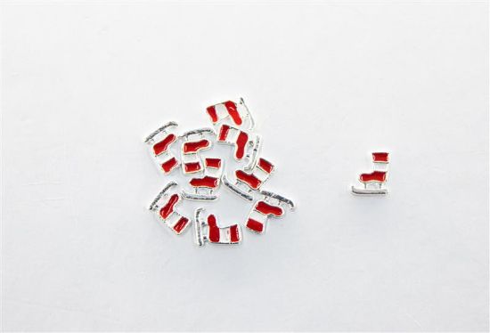 Picture of MINI RED & WHITE STOCKING CHARMS