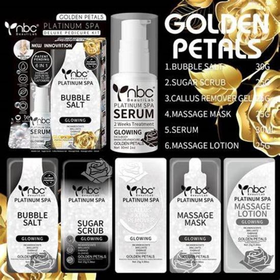 Picture of NBC PLATINUM SPA 6 STEP CASE OF 30 - GOLDEN PETALS