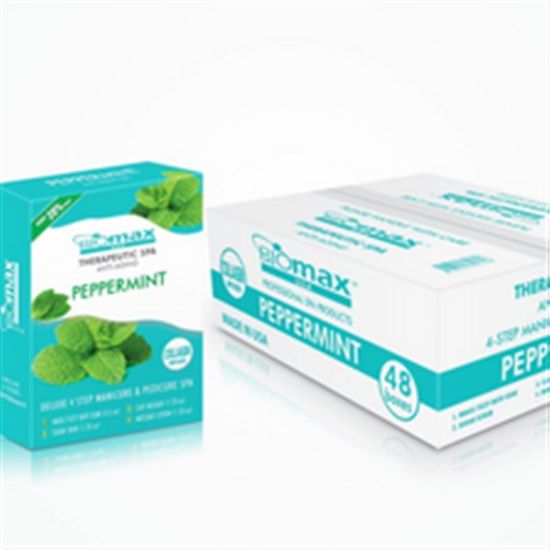 Picture of BIOMAX THERAPEUTIC SPA 4 STEP KIT PEPPERMINT CASE OF 48 KITS