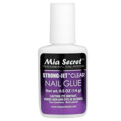 Picture of MIA SECRET STRONG-JET BRUSH ON NAIL GLUE 0.5 OZ