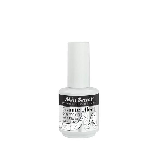 Picture of MIA SECRET GRANITE EFFECT TOP GEL CLEAR 0.5 OZ