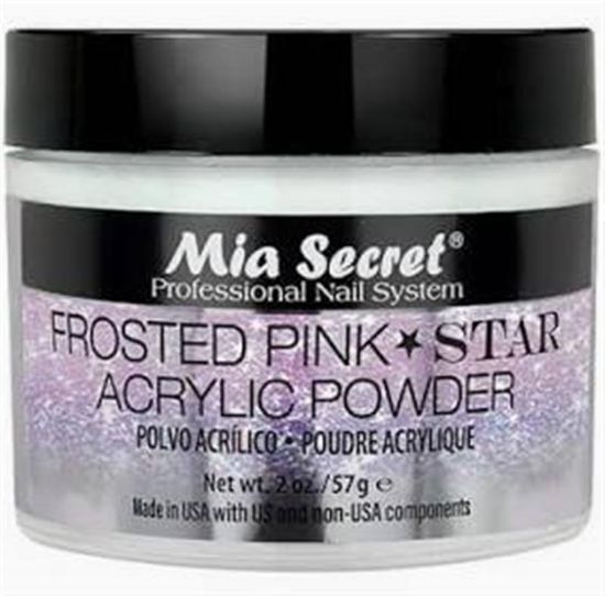 Picture of MIA SECRET FROSTED PINK STAR ACRYLIC POWDER 2 OZ