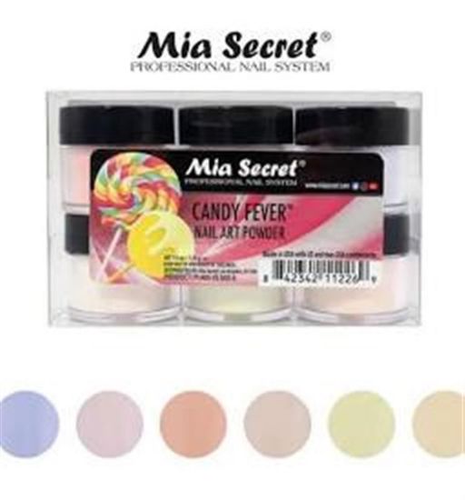 Picture of MIA SECRET CANDY FEVER ACRYLIC POWDER 6 PCS MIX COLLECTION 1/4 OZ