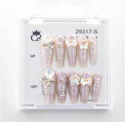 Picture of CROWN HAND PAINTED PRESS-ON NAILS - STYLE 29317