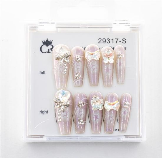 Picture of CROWN HAND PAINTED PRESS-ON NAILS - STYLE 29317