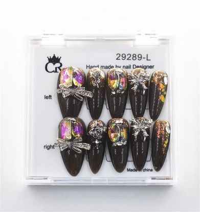 Picture of CROWN HAND PAINTED PRESS-ON NAILS - STYLE 29289