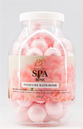 Picture of CROWN PEDICURE BATH BOMB 60PCS (ROSE)