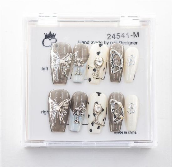 Picture of CROWN HAND PAINTED PRESS-ON NAILS - STYLE 24541