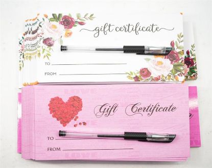 Picture of GIFT CERTIFICATE PACK WITH ENVELOPE AND PEN