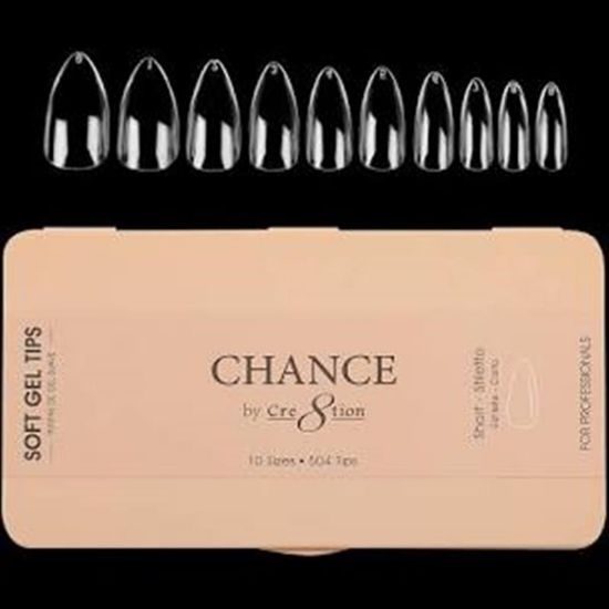 Picture of CHANCE SOFT GEL TIPS SHORT STILETTO