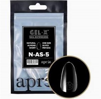 Picture of APRES GEL-XÂ® NATURAL ALMOND SHORT TIP REFILL BAG-5