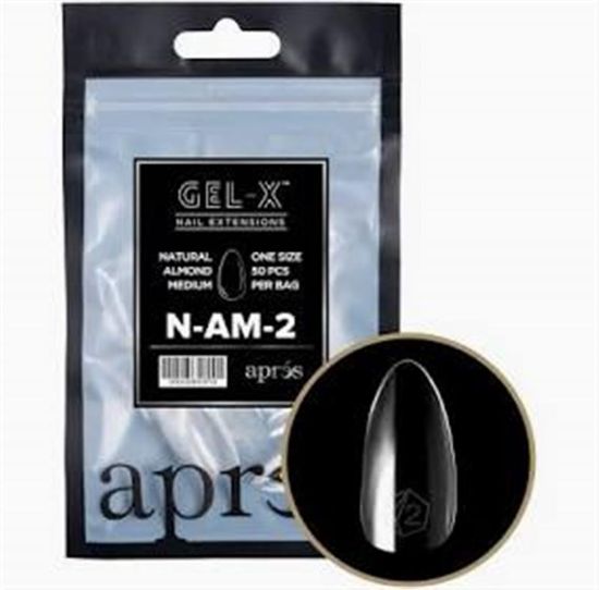 Picture of APRES GEL-XÂ® NATURAL ALMOND MEDIUM TIP REFILL BAG-TIP SIZE 2