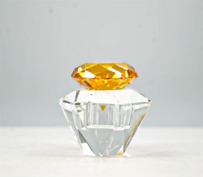 Picture of DIAMOND JAR WITH ORANGE TOP