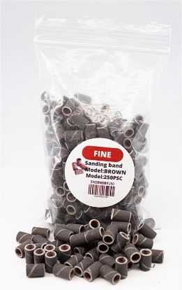 Picture of FINE BROWN SANDING BANDS 250PC