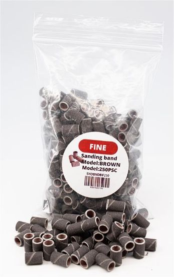 Picture of FINE BROWN SANDING BANDS 250PC