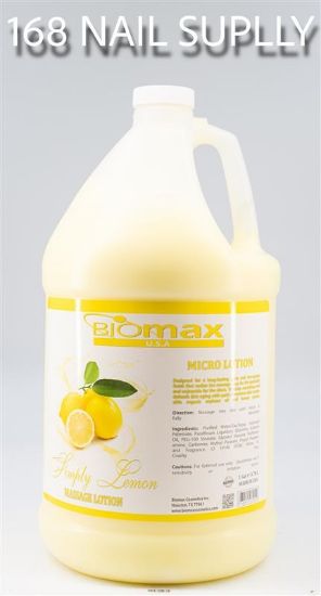 Picture of BIOMAX SIMPLY LEMON MASSAGE LOTION CASE OF 4 - 1 GALLONS