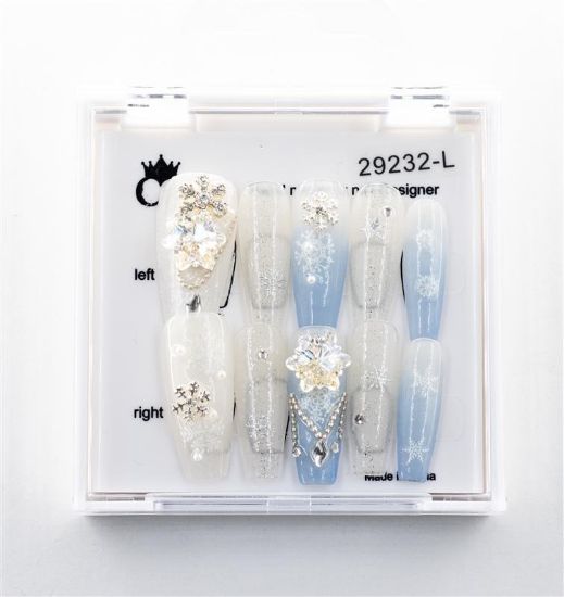 Picture of CROWN HAND PAINTED PRESS-ON NAILS - STYLE 29232