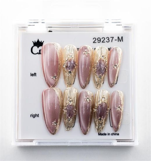 Picture of CROWN HAND PAINTED PRESS-ON NAILS - STYLE 29237