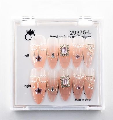 Picture of CROWN HAND PAINTED PRESS-ON NAILS - STYLE 29375