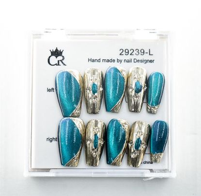 Picture of CROWN HAND PAINTED PRESS-ON NAILS - STYLE 29239