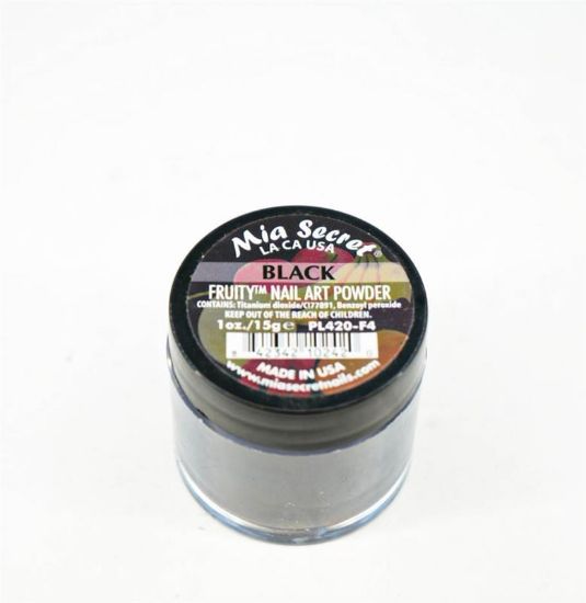 Picture of MIA SECRET BLACK FRUITY ACRYLIC POWDER 1 OZ