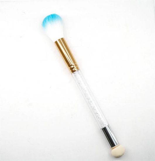 Picture of NAIL DUST BRUSH WITH SPONGE - CRYSTAL