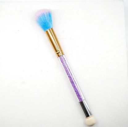 Picture of NAIL DUST BRUSH WITH SPONGE - PURPLE