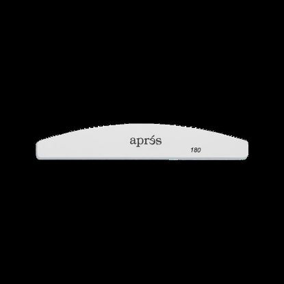 Picture of APRES WHITE NAIL FILE 100/180 GRIT - CRESCENT - SINGLE