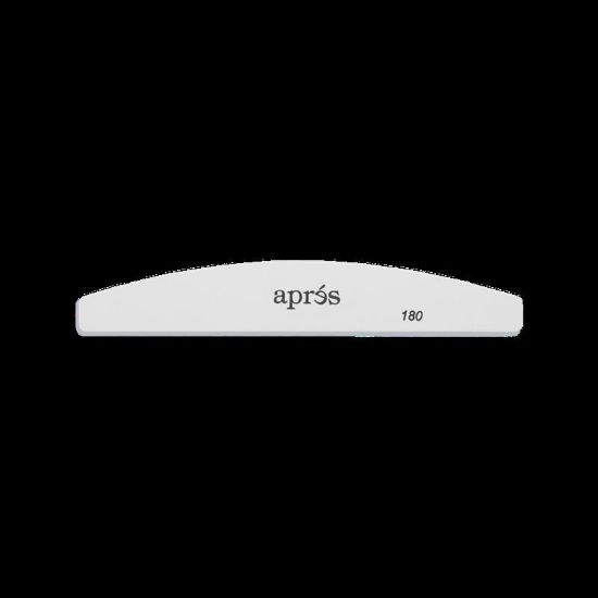 Picture of APRES WHITE NAIL FILE 100/180 GRIT - CRESCENT - SINGLE