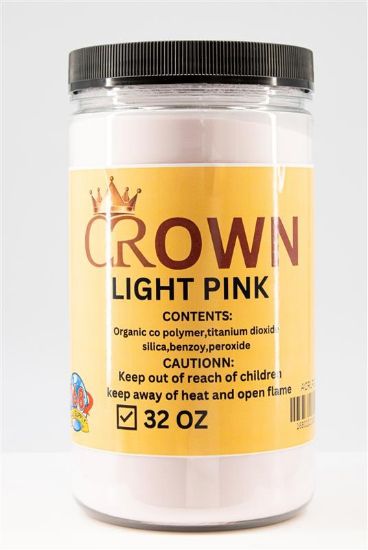 Picture of CROWN POWDER LIGHT PINK ACRYLIC POWDER 32OZ