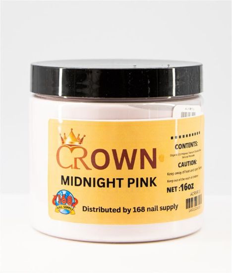 Picture of CROWN POWDER MIDNIGHT PINK ACRYLIC POWDER 16OZ