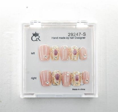 Picture of CROWN HAND PAINTED PRESS-ON NAILS - STYLE 29247