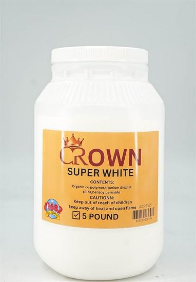 Picture of CROWN POWDER SUPER WHITE ACRYLIC POWDER 5LBS