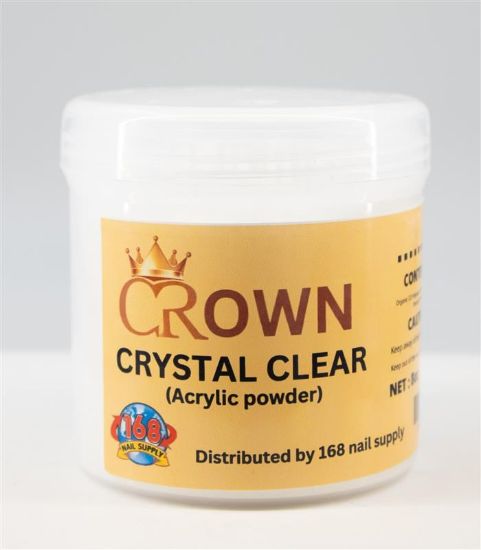 Picture of CROWN POWDER CRYSTAL CLEAR ACRYLIC POWDER 8OZ