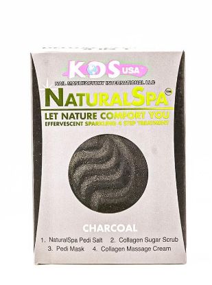 Picture of KDS DETOX CHARCOAL NATURAL SPA 4 STEP PEDICURE KIT CASE OF 88 PACKS